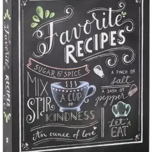 Deluxe Recipe Binder - Favorite Recipes (Chalkboard) - Write in Your Own Recipes (Ringbound) Must Have