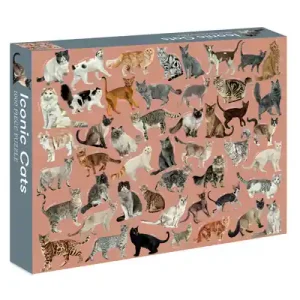 Modern Iconic Cats: 1,000-Piece Jigsaw Puzzle (Novelty book)