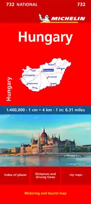 Michelin Hungary Map 732 (Maps/Country (Michelin)) (Sheet map, folded) Trending
