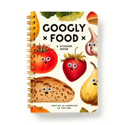 Clearance Googly Food Sticker Book (A Brass Monkey Sticker Book) (Stickers)