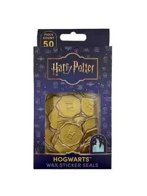 Harry Potter: Hogwarts Gold Wax Sticker Seals (Set of 50) (Novelty book) Weekend Sale