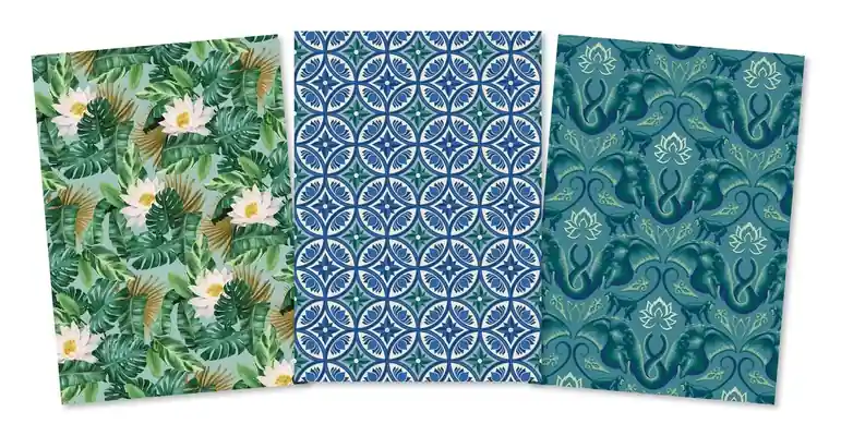 Holiday Sale The White Lotus Sewn Notebook Collection (Set of 3) (Paperback)