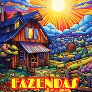 Today Only Fazendas Livro de colorir para amantes da vida no campo e da arquitetura Designs criativos para relaxamento: Fazendas incríveis em belas paisagens rur (Hardcover)