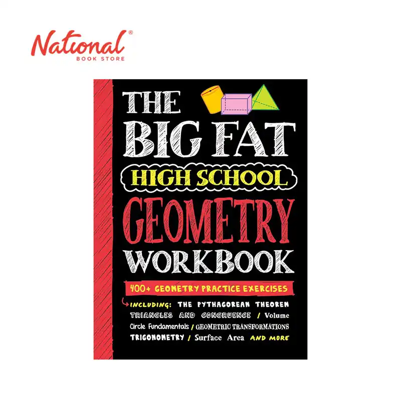 Free Delivery -PRE-ORDER- The Big Fat High School Geometry Workbook: 400+ Geometry Practice Exercises - Activity Books for Kids