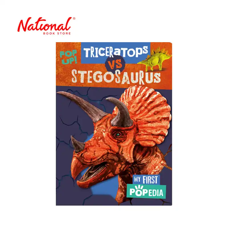 My First Popedia Triceratops vs. Stegosaurus by Alexander Cox - Board Book - Children's References No Minimum Order