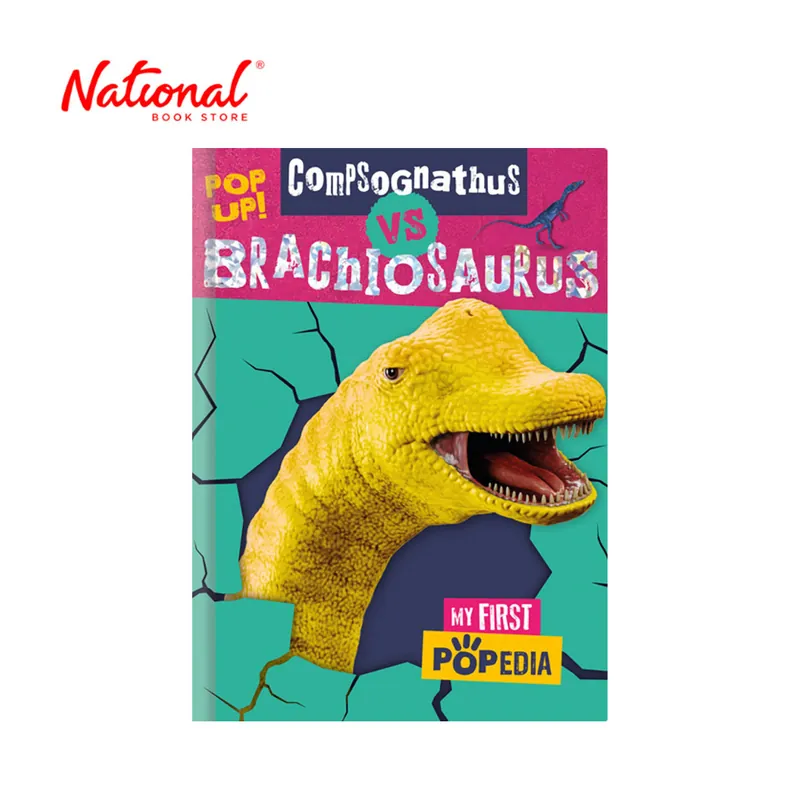 No Minimum Order My First Popedia Compsognathus vs. Brachiosaurus by Alexander Cox - Board Book - Children's Book