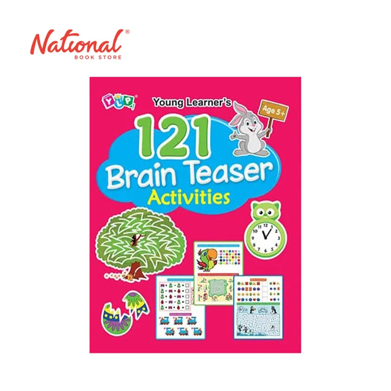 121 Brain Teaser Activities - Trade Paperback - Activity Books for Kids - Math Workbooks Viral