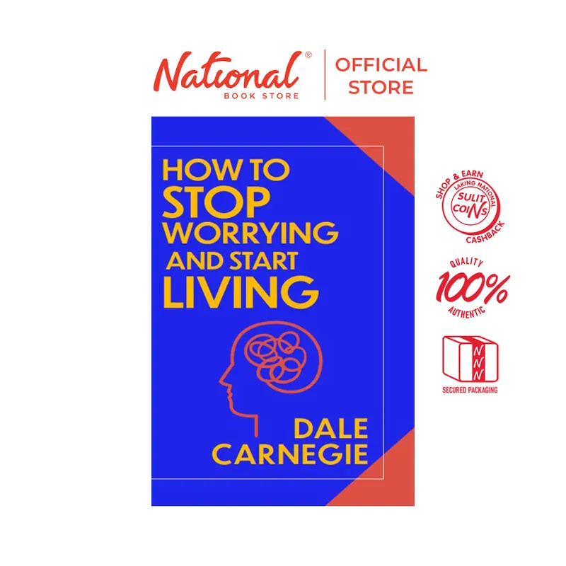 Professional Grade How to Stop Worrying and Start Living by Dale Carnegie (Sprayed Edges) - Hardcover - Self-help