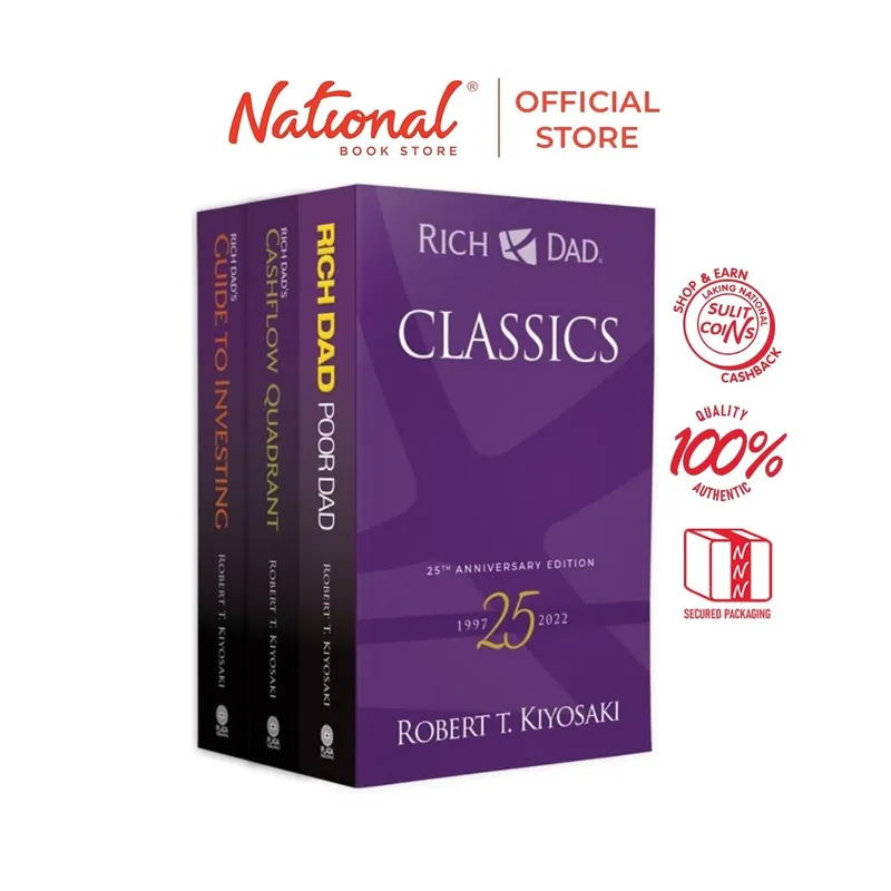 Sulit Reads 1095: Rich Dad Classics Boxed Set by Robert T. Kiyosaki - Trade Paperback Same Day Shipping